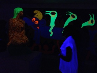 Black light work. Hard to capture on an iPhone.
